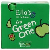 ELLA\'S KITCHEN (VEGETARIAN) The Green One - Organic Smoothie Fruit Multipack (5x90g)