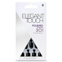 elegant touch polished jet black 301 short uv gel technology
