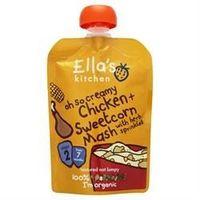 ELLA\'S KITCHEN (NON VEGETARIAN Organic Baby Food - Chicken & Sweetcorn Mash (130g)