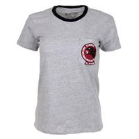 element panther ringer womens t shirt heather grey