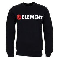 element horizontal crewneck flint black