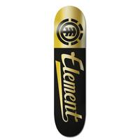 element skateboard deck script gold 8