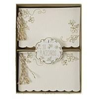 Elegant Gold Floral Place Cards