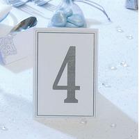 Elegant Border Wedding Table Numbers 1-10 - Navy Blue