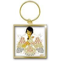 Elvis Presley American Eagle Photo Print Key Chain