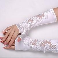 elbow length glove elastic satin bridal gloves spring fall winter