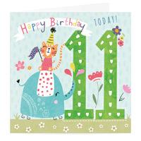 Eleven Birthday Card