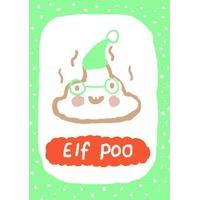 elf poo funny christmas card dl1135