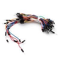 Electronics DIY Solder-less Flexible Breadboard Jumper Cable Wires 65Pcs