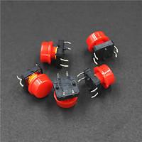 Electrical Power Control 4-Pin Push Button Swit(5PCS)