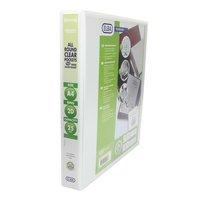 Elba Panorama Presentation Binder PVC 3 Cover Pockets 2 D-Ring 25mm A4 White (Pack 10)