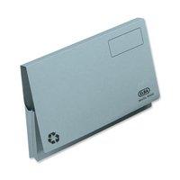 Elba Document Wallet Full Flap 285 gsm Capacity 32mm Foolscap Blue (Pack of 50)