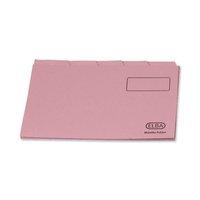 Elba Tabbed Folder Recycled Heavyweight 290 gsm Foolscap Pink (Pack of 100)