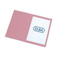 Elba Square Cut Folder Recycled Heavy Weight 290 gsm Foolscap Pink (Pack of 100)