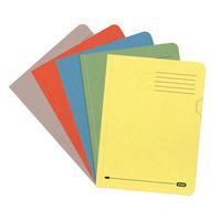 Elba Square Cut Folder Recycled Heavyweight 290 gsm Foolscap Orange (Pack of 100)