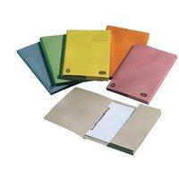 Elba Clifton Flat File with Front Pocket 315 gsm Capacity 50mm Foolscap Green (Pack of 25)
