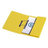 Elba Stratford Transfer Spring File Recycled Pocket 310gsm 32mm Foolscap Yellow (Pack of 25)
