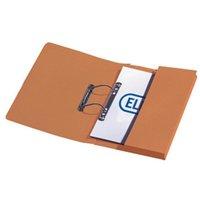 Elba Stratford Transfer Spring File Recycled Pocket 310gsm 32mm Foolscap Orange (Pack of 25)