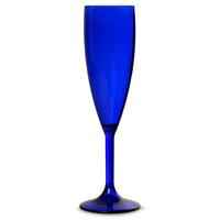 Elite Premium Polycarbonate Royal Blue Champagne Flutes 7oz / 200ml (Case of 12)