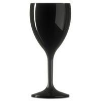 elite premium polycarbonate wine glasses black 11oz 320ml case of 12
