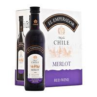 el emperador merlot red wine 6 x 25cl