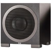 elac debut s12eq black brushed vinyl subwoofer