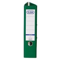 elba lever arch file a4 coloured paper over board 80mm spine green ref ...