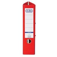 Elba Lever Arch File A4 Coloured Paper Over Board 80mm Spine Red Ref B1045713 [Pack 10]