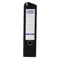 Elba Lever Arch File A4 Coloured Paper Over Board 80mm Spine Black Ref B1045709 [Pack 10]