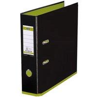 elba mycolour a4 lever arch file polypropylene 80mm blacklime single