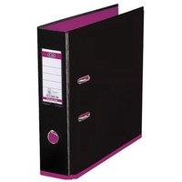 Elba MyColour (A4) Lever Arch File Polypropylene 80mm Black/Pink (Single)