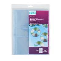 elba cddvd pocket clear 10 pack