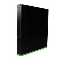 Elba MyColour (A4) Ring Binder 2 O-Rings 250-Sheets Polypropylene (Black/Lime) Single