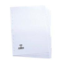 Elba Dividers Europunched 5-Part A4 White Ref 100204880