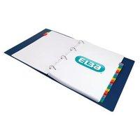 Elba (A4) Extra Wide Strongline Reinforced Multi-Coloured Dividers 180gsm Index A-Z (Single)