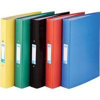 elba a4 ring binder paper on board 2 o ring 25mm assorted pack of 10