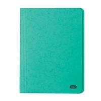 Elba Boston Square Cut Folder Pressboard 300 micron for 32mm Foolscap Green (Pack of 50)