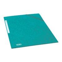 Elba Eurofolio Folder Elasticated 3-Flap 450gsm A4 Green (Pack of 10)
