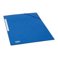 Elba Eurofolio Folder Elasticated 3-Flap 450gsm A4 Blue (Pack of 10)