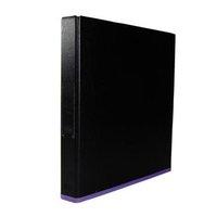 Elba MyColour (A4) Ring Binder 2 O-Rings 250-Sheets Polypropylene (Black/Purple) Single