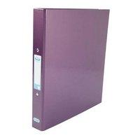 Elba Classy (A4) Ring Binder 2 O-Ring 25mm Laminated Gloss Finish Metallic (Purple) Single