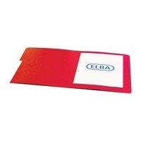 Elba Boston Part File Pressboard Elasticated 5-Part Foolscap Red (Pack of 5)