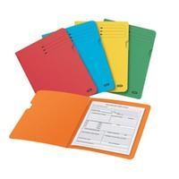 Elba Bright Folder Square Cut Recycled Heavyweight 290 gsm Foolscap Assorted (Pack of 25)