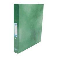 elba classy a4 ring binder 2 o ring 25mm laminated gloss finish green  ...