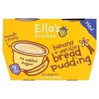 Ella\'s Kitchen Organic Banana & Vanilla Bread Pud 7m+ 4x 80g