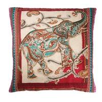 Elephant Design Cotton Cushion