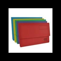 Elba Bright Foolscap Assorted Document Wallets (Pack 5)