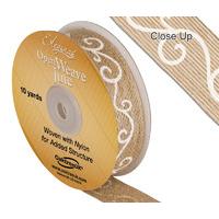 Eleganza 25mm Filigree Print Jute 4.5M 381479