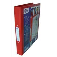 Elba Vision A4 Presentation Ring Binder PVC 2 O-Ring 25mm Red Pack of