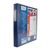 Elba A3 30mm PVC 4 D-Ring Upright Ring Binder Blue 400009731